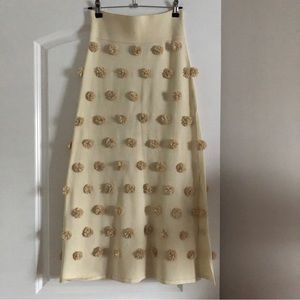 Opening Ceremony x Barneys New York collab midi pompom skirt - sz M